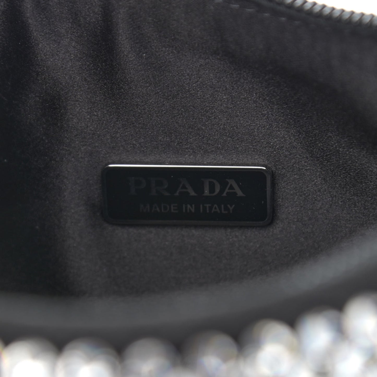 Satin Crystal Mini Re-Edition 2000 Bag Cristal