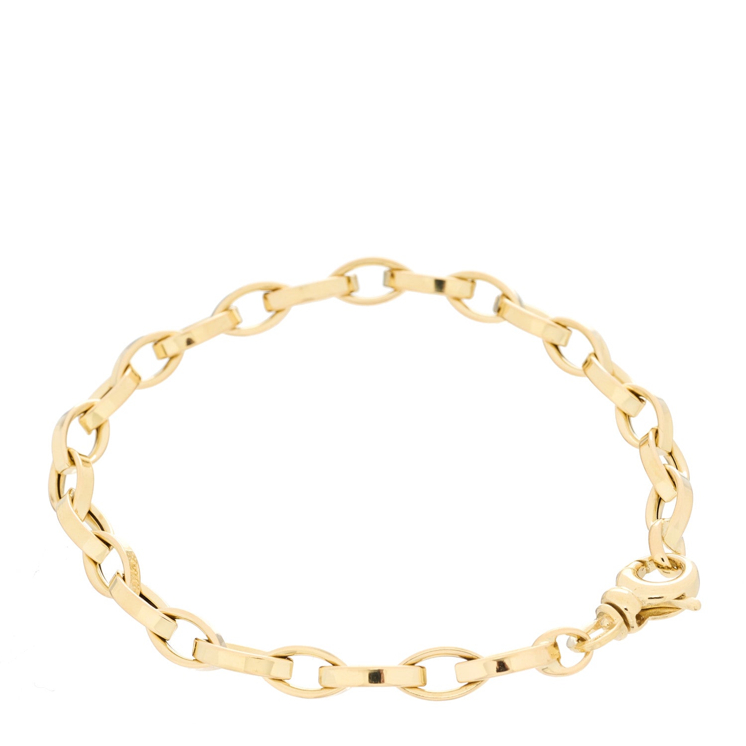 Roberto Coin 18K Yellow Gold Oval Link Chain Bracelet 2 of 3