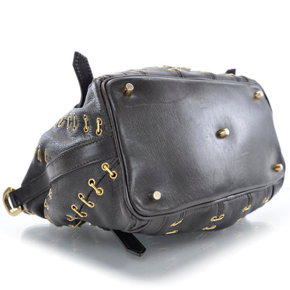 Burberry Leather Metal Stitch Lowry Brown 6 of 11