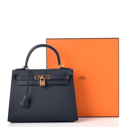 Hermes Epsom Kelly Sellier 28 Bleu Indigo 41 of 41