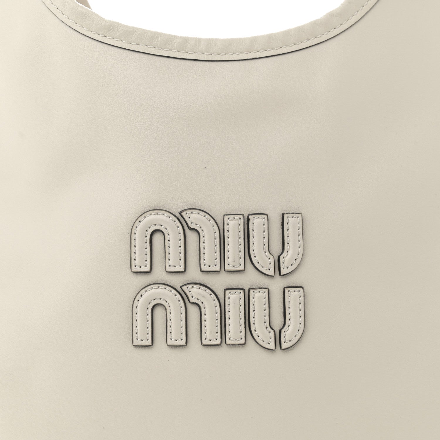 Miu Miu Nappa Ivy Bag Travertine Stone 8 of 11