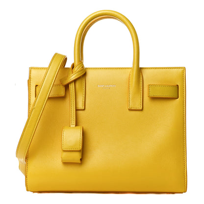Saint Laurent Calfskin Nano Sac De Jour Jaune 1 of 11