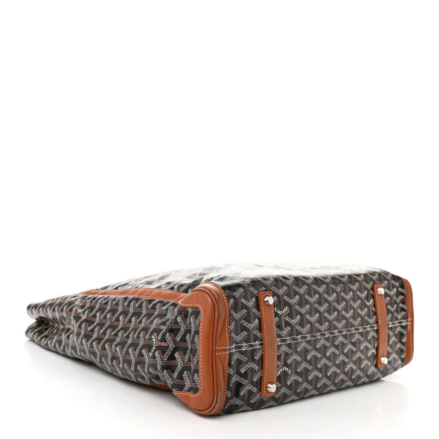 Goyard Goyardine Voltaire Tote Black Gold 4 of 15