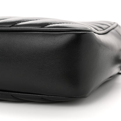 Saint Laurent Calfskin Matelasse Monogram Lou Camera Bag Black 10 of 12