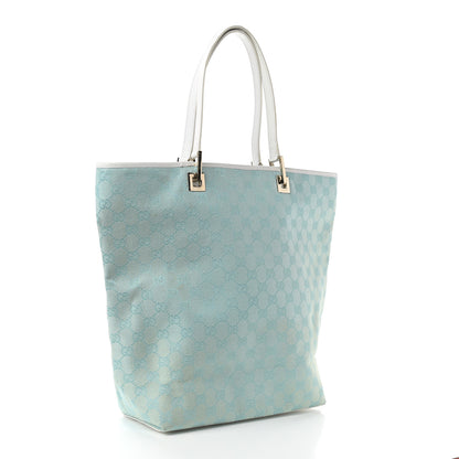 Gucci Monogram Large Bucket Tote Blue 3 of 13