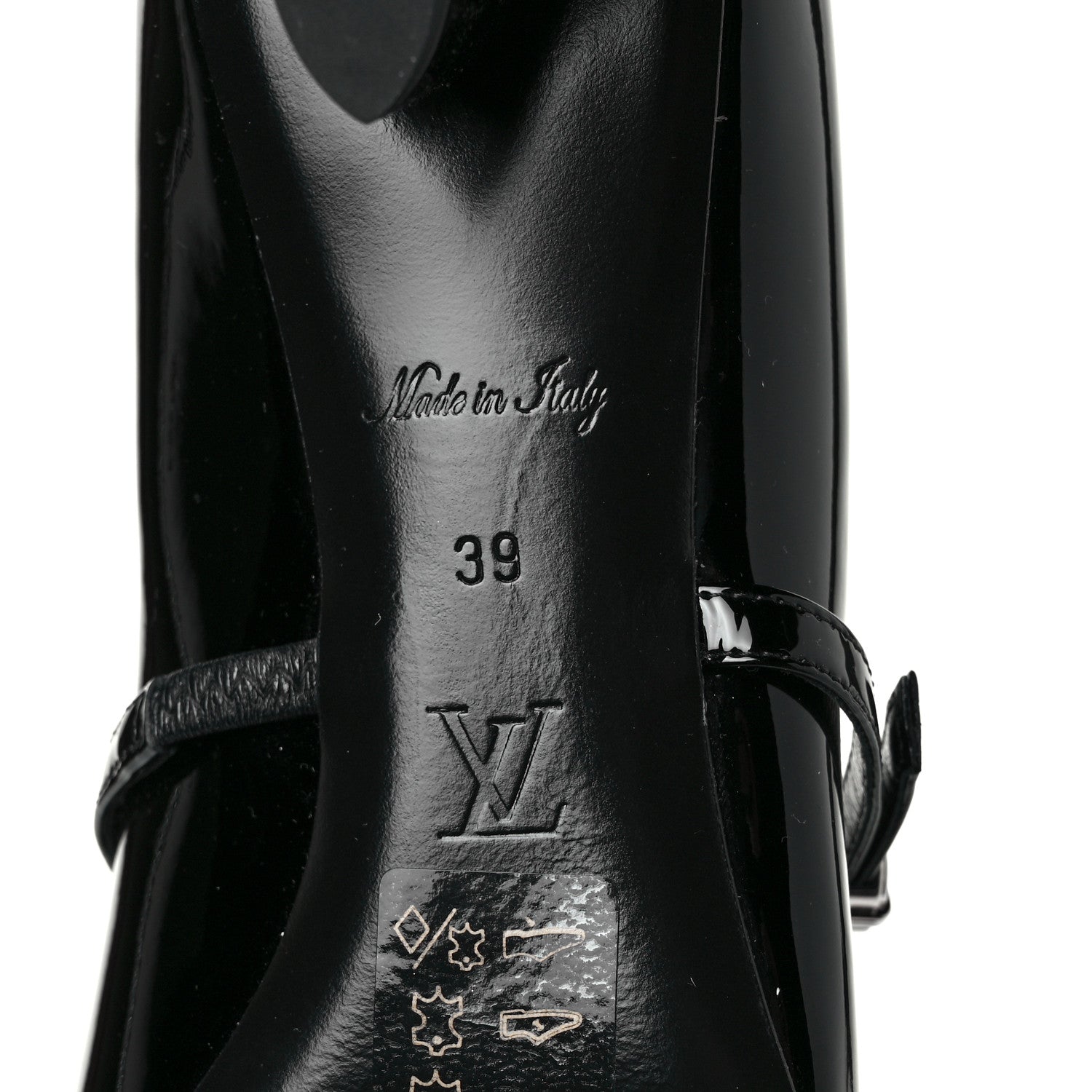 Louis Vuitton Patent Uniformes Silhouette 40mm Pumps 39 Black 6 of 9