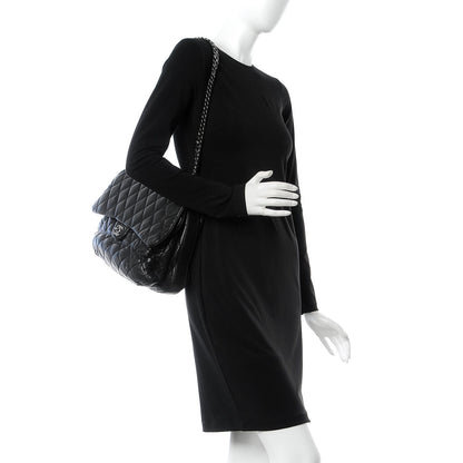 Chanel Lambskin Quilted 3 Maxi Flap Bag Black 2 of 14