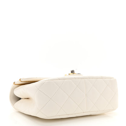 Chanel Lambskin Quilted Small Coco Clips Single Flap White 4 of 10