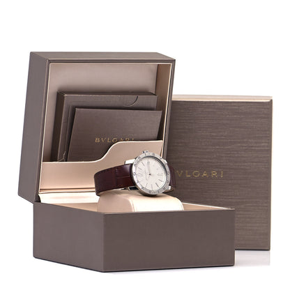 Bulgari Stainless Steel Alligator 39mm Solotempo Automatic Watch 5 of 5