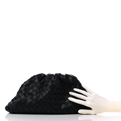 Bottega Veneta Nappa Maxi Intreccio The Pouch Oversized Clutch Black 2 of 12