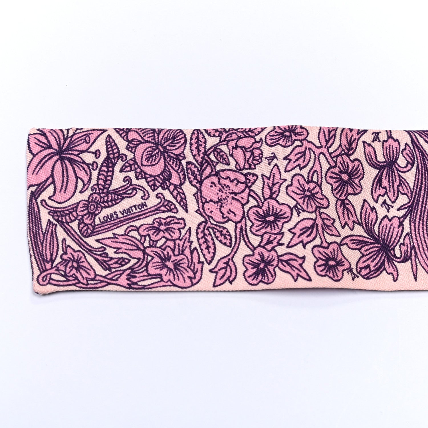 Louis Vuitton Silk Jeu De Louis BB Bandeau Pink 6 of 6