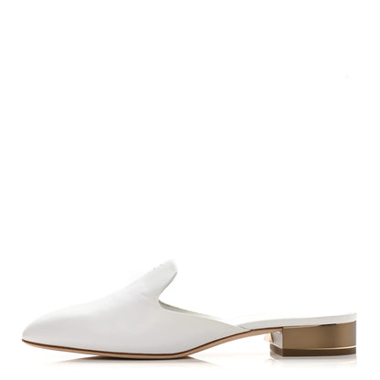 Chanel Lambskin CC Mules 41 White 1 of 9