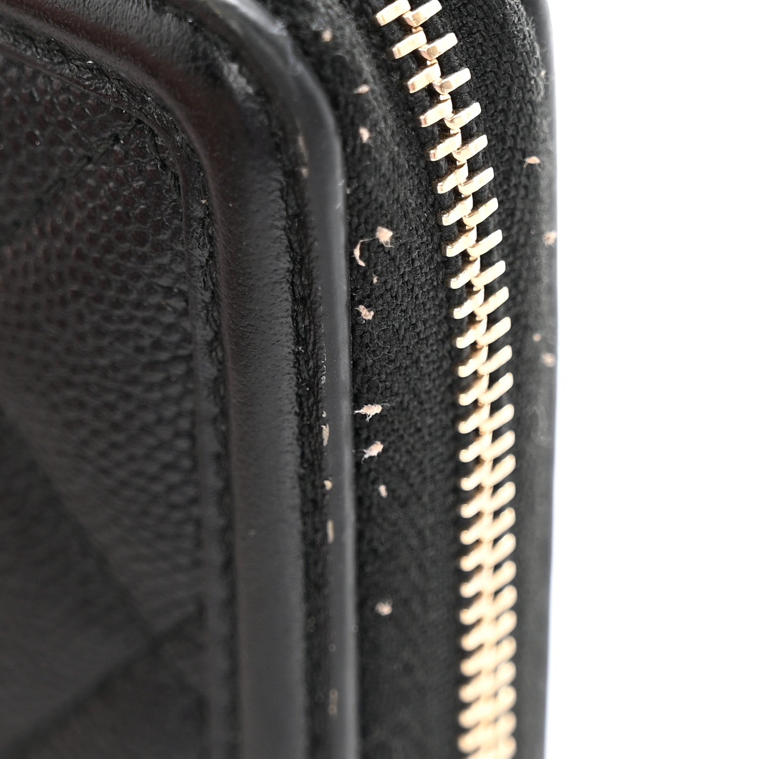 Chanel Caviar Quilted Medium Filigree Zip Around Wallet Black 9 of 11