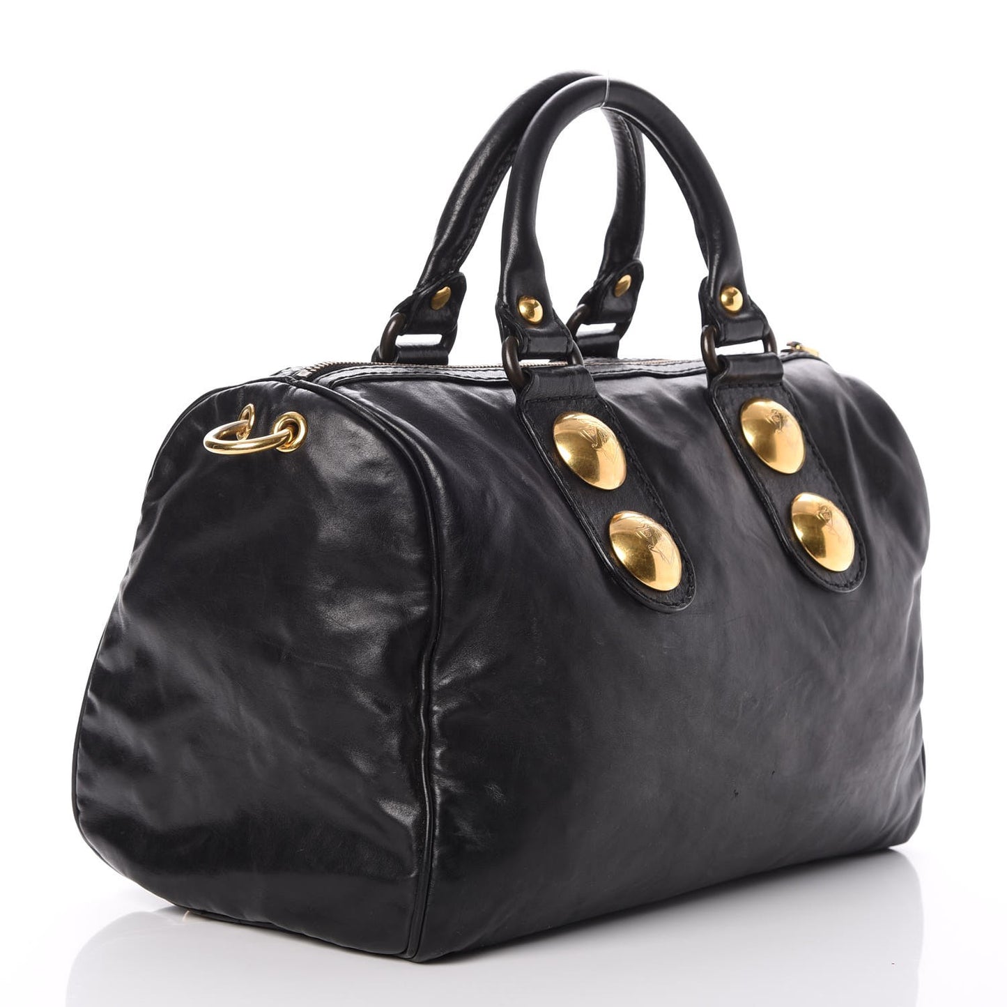 Calfskin Medium Babouska Boston Tote Black