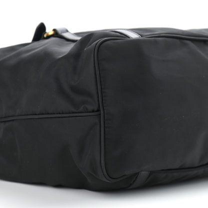 Prada Tessuto Nylon Soft Calf Tote Black 10 of 11