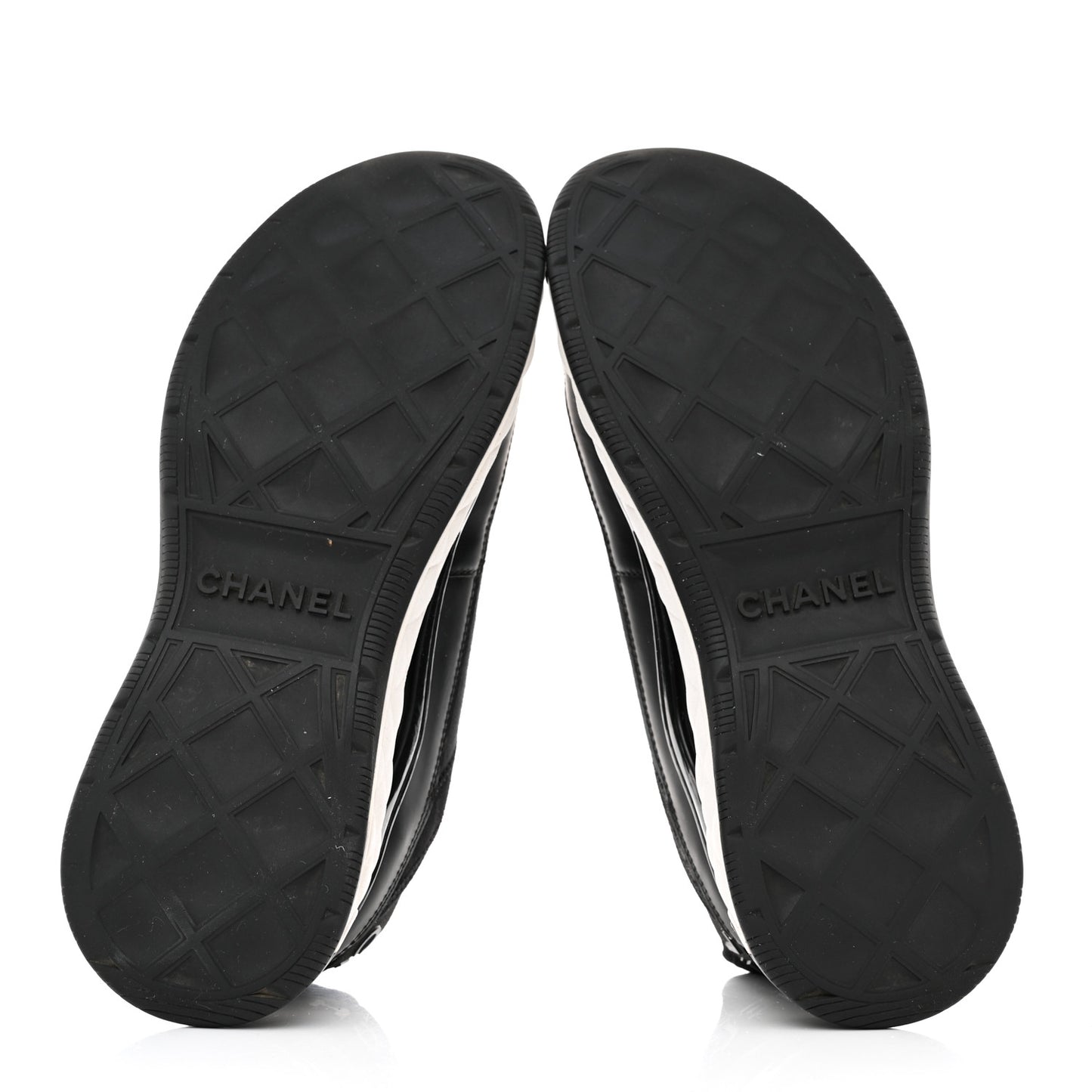 Velvet Calfskin Mixed Fibers CC Sneakers 40 Black