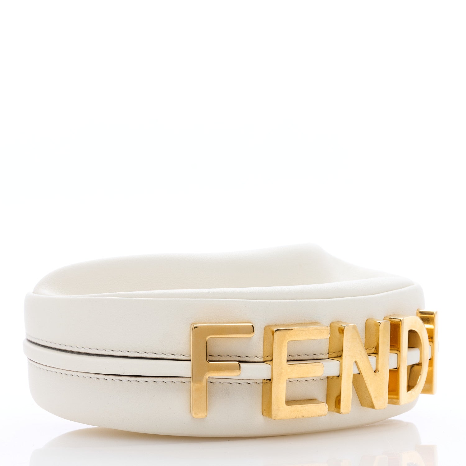 Fendi Vitello Grace Matte Mini Fendigraphy Hobo Bag White Ice 4 of 6