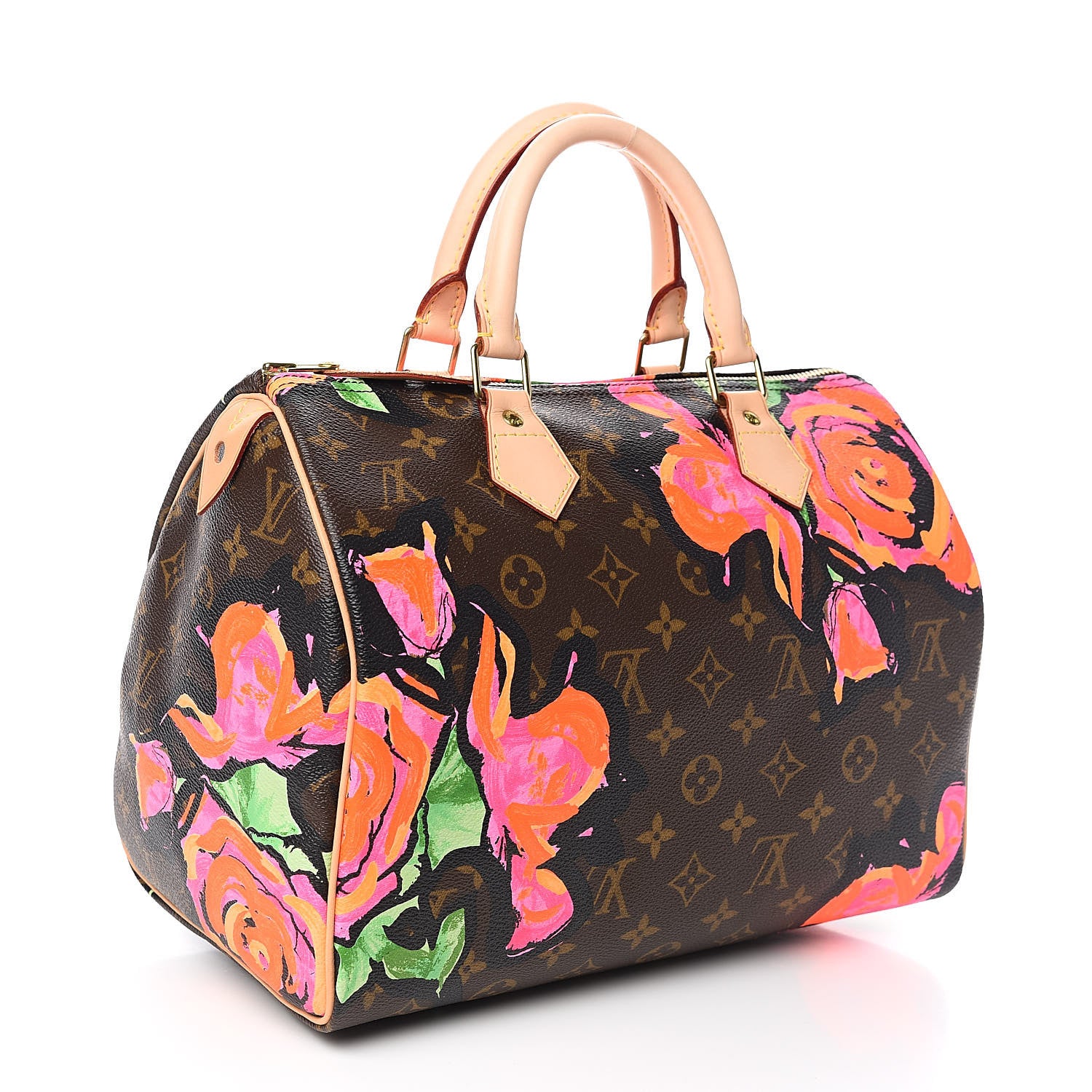 Louis Vuitton Monogram Roses Speedy 30 3 of 10