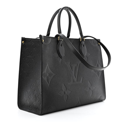 Louis Vuitton Empreinte Monogram Giant Onthego MM Black 3 of 10