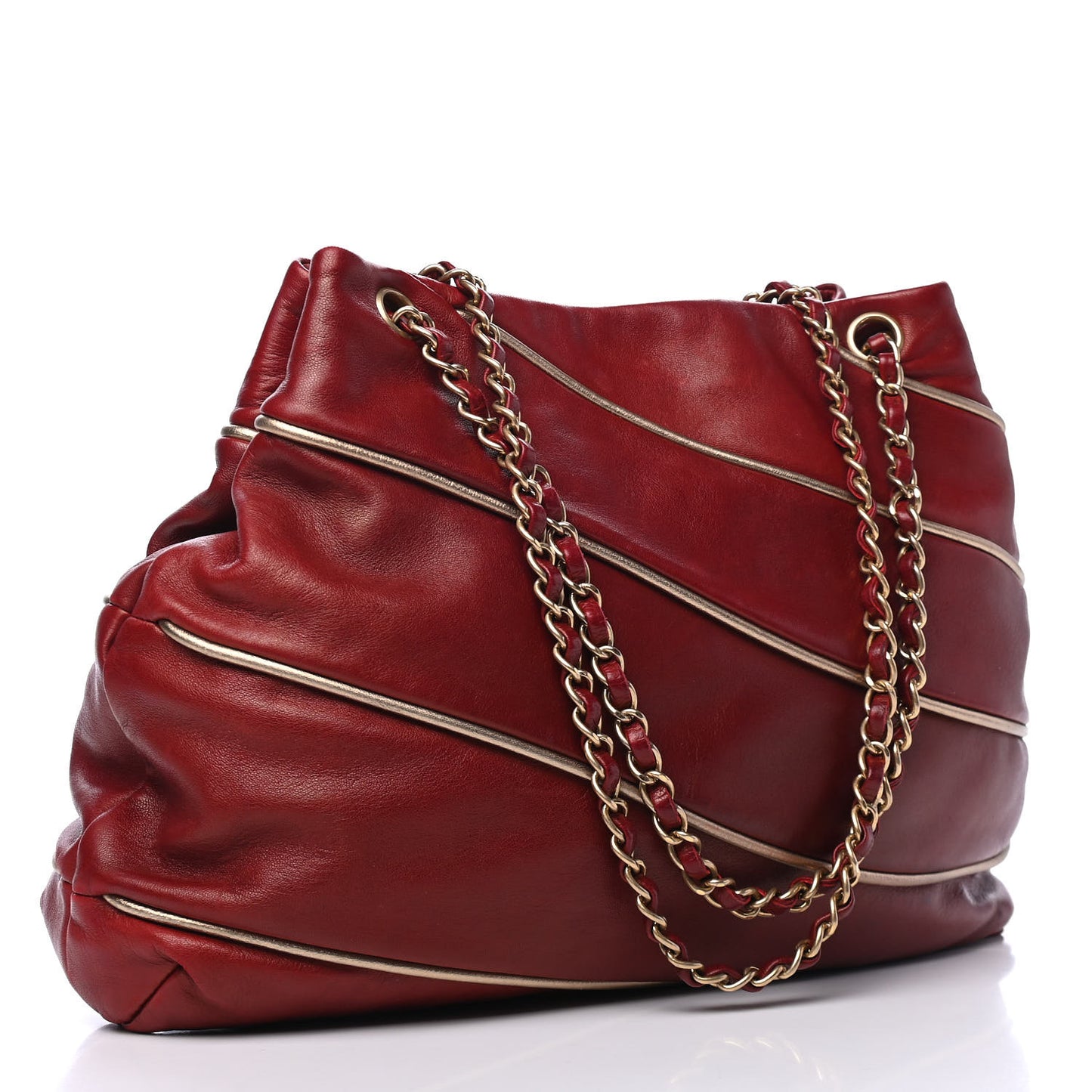 Lambskin Constructivism Tote Red