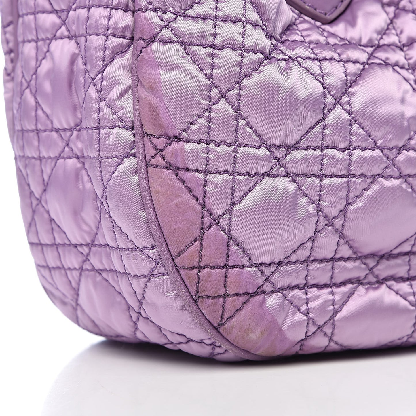 Nylon Cannage Tote Purple