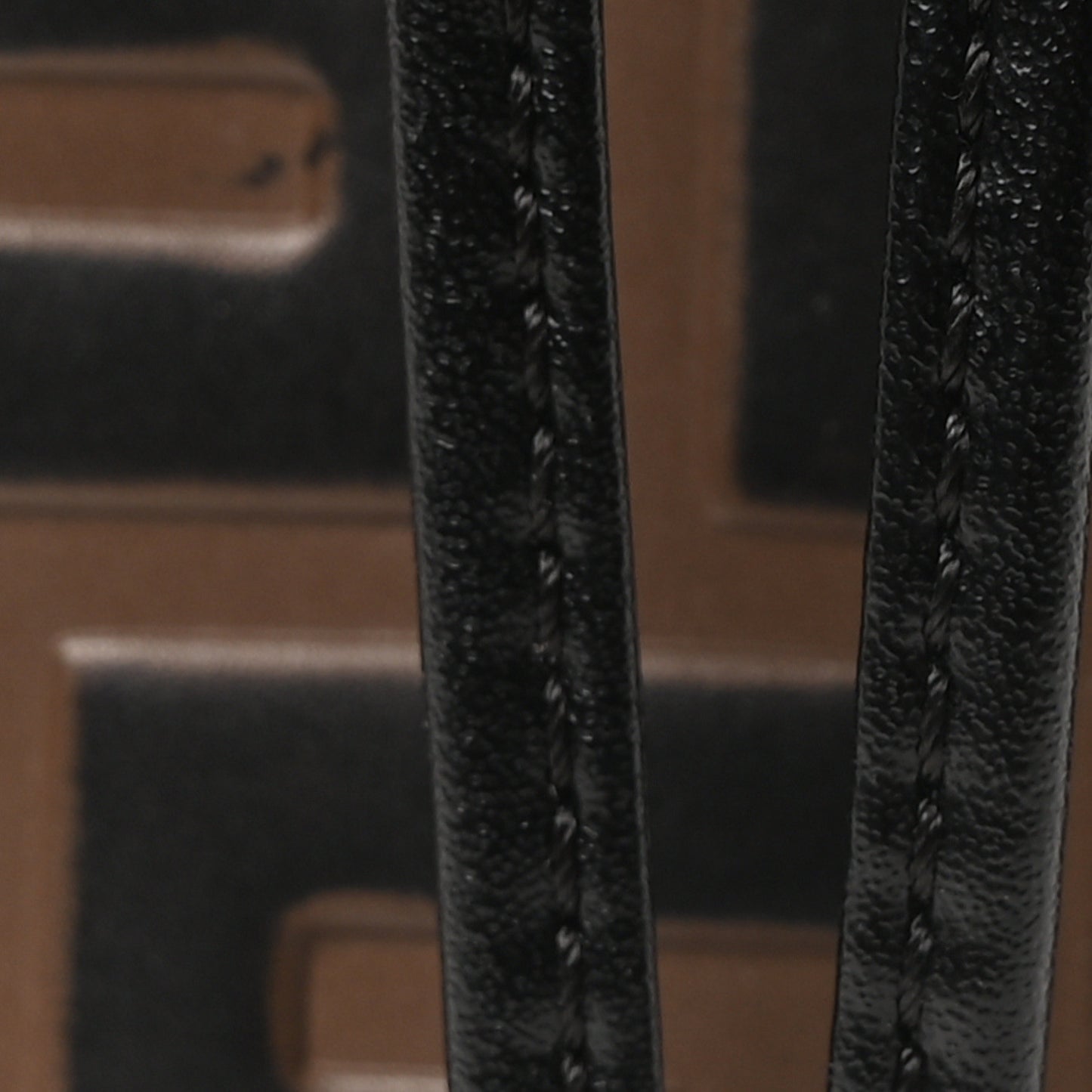 Vitello Liberty F is Fendi Bi-Color FF 1974 Embossed Mini Mon Tresor Bucket Bag Maya Black