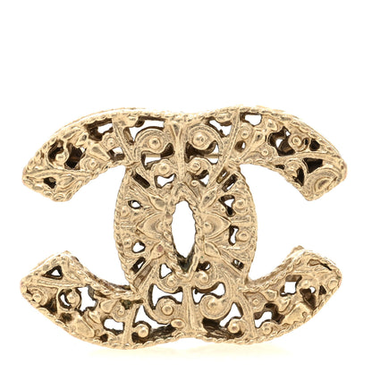 Chanel Metal CC Brooch Gold 1 of 4