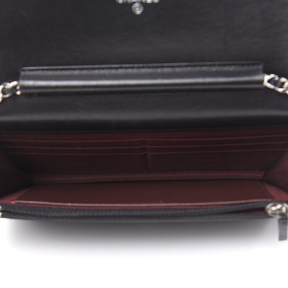 Chanel Lambskin Quilted Wallet On Chain WOC Black 5 of 10