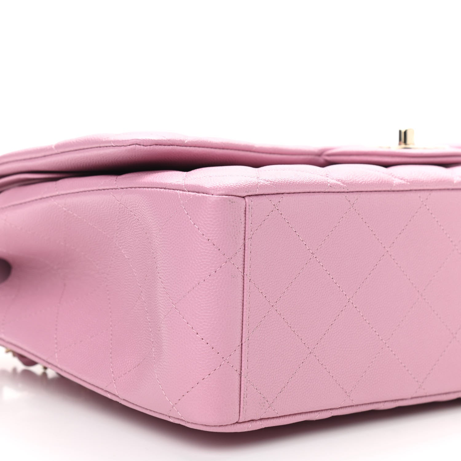 Chanel Caviar Quilted Maxi Double Flap Pink 9 of 10