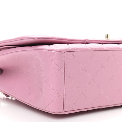 Chanel Caviar Quilted Maxi Double Flap Pink 9 of 10