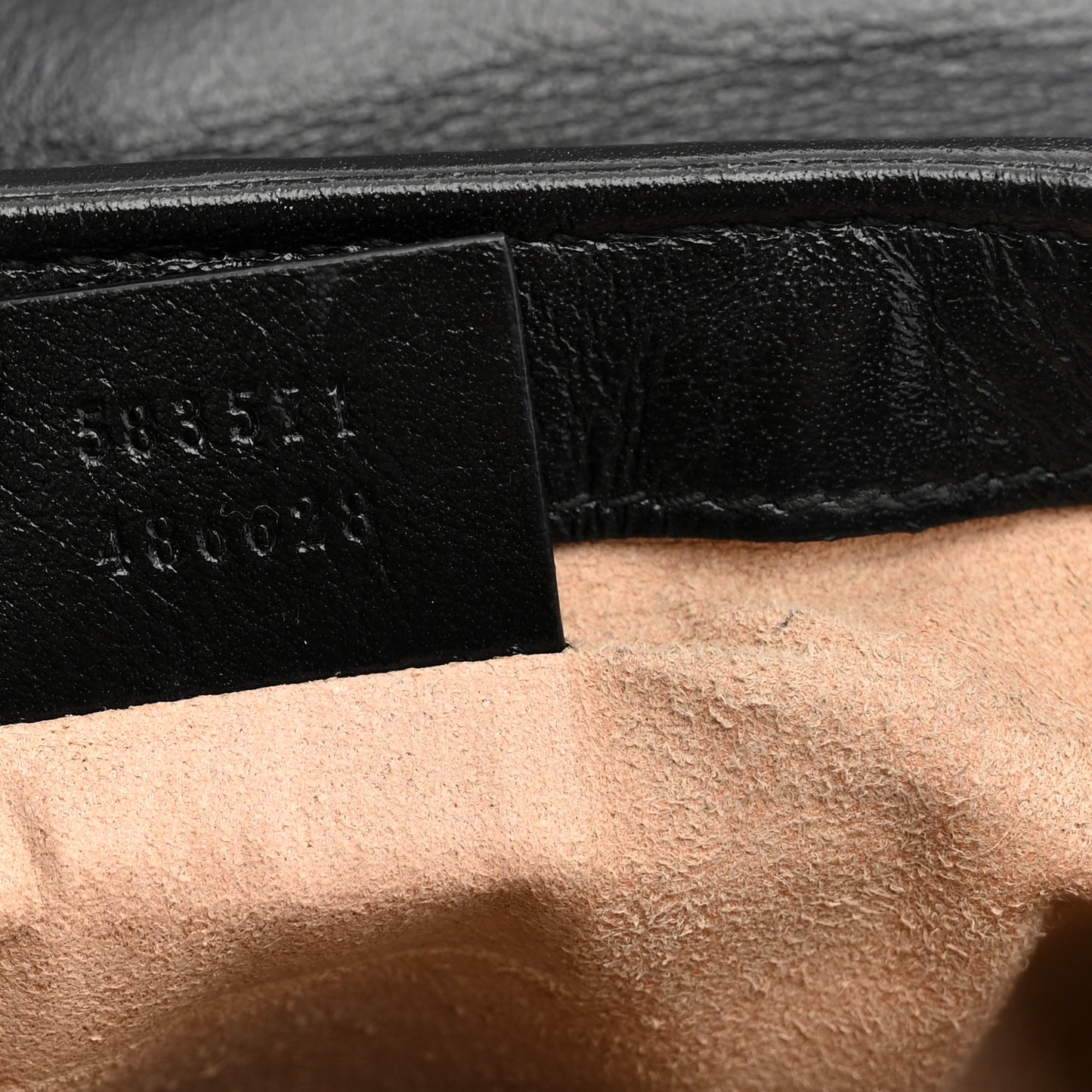 Monogram Azalea Calfskin Matelasse Diagonal Mini GG Marmont Top Handle Shoulder Bag Beige Ebony Black