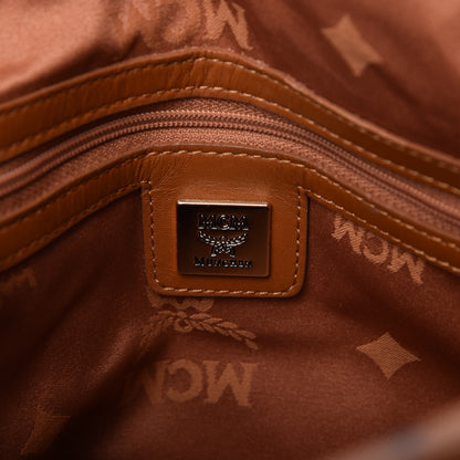 MCM Visetos Satchel Cognac 8 of 11