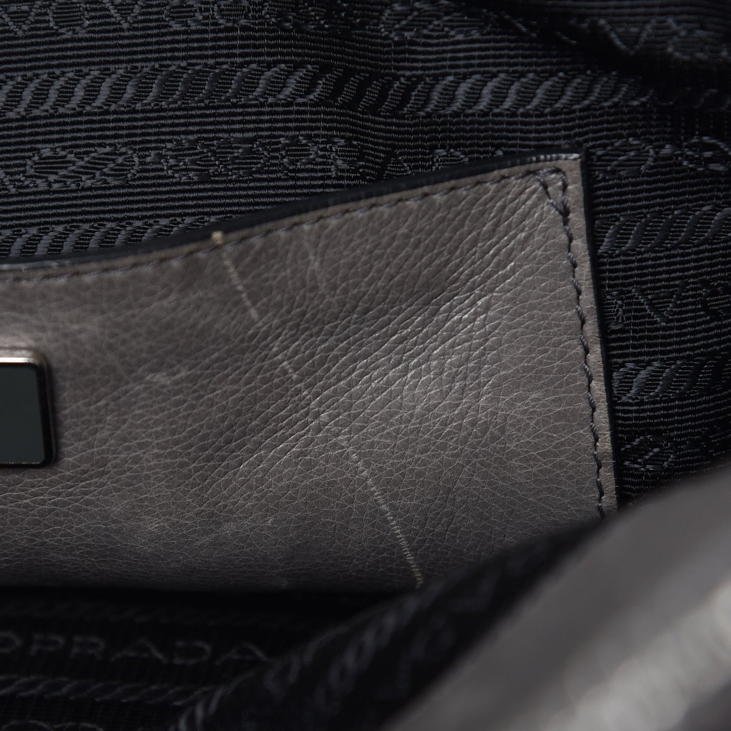 Glace Calf Twin Pocket Tote Marmo