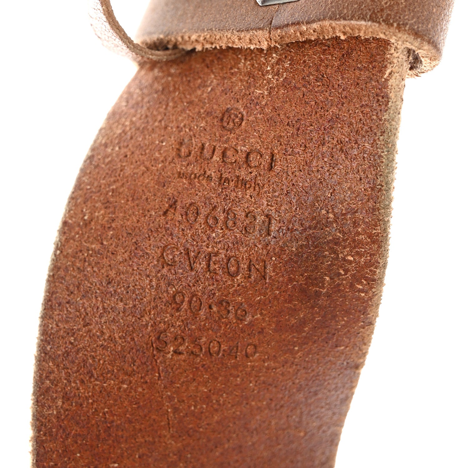 Gucci Cuoio Toscano Nickel Double Double G 40mm Belt 90 36 Cuir 3 of 6