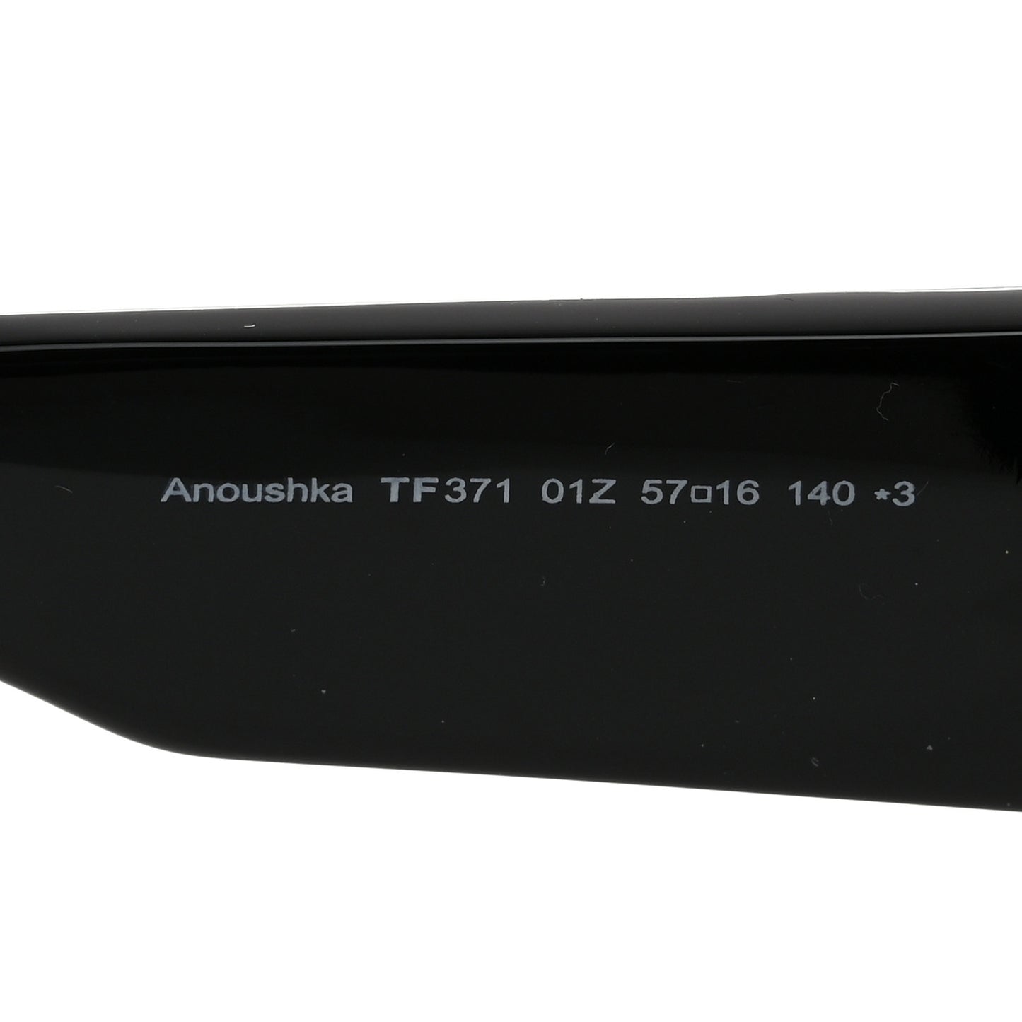Acetate Anoushka Cat Eye Sunglasses TF371 Black