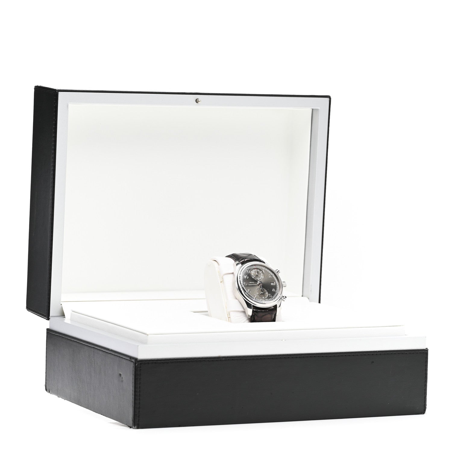 IWC Stainless Steel Alligator 42mm Portugieser Chronograph Automatic Watch Grey IW390404 6 of 6