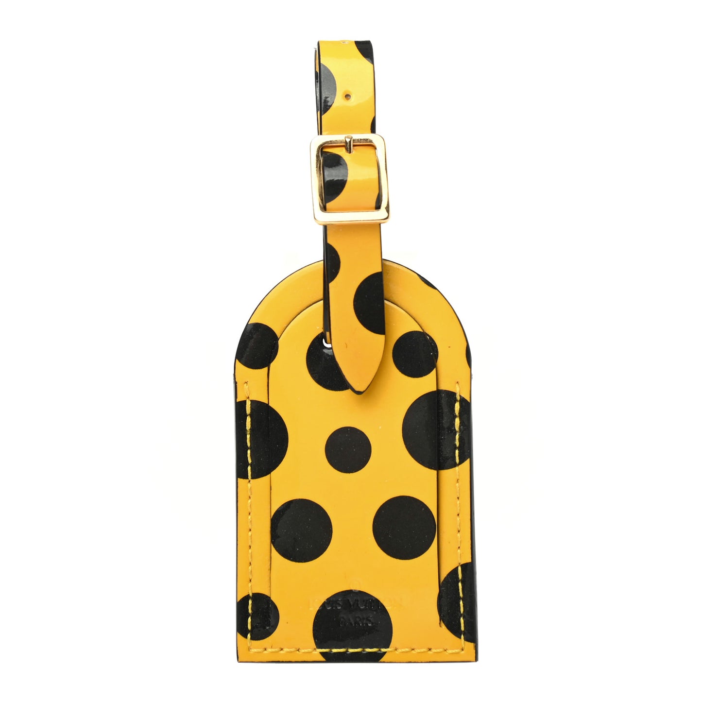 Kusama Infinity Dots Luggage Tag Yellow