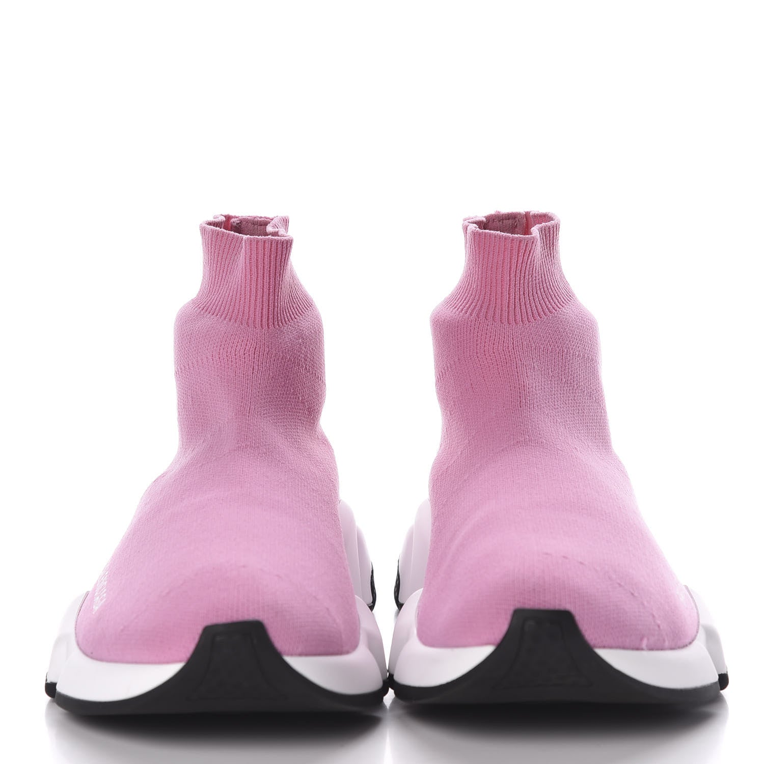 Balenciaga Neoprene Knit Womens Speed Sneakers 37 Pink White Black 3 of 7
