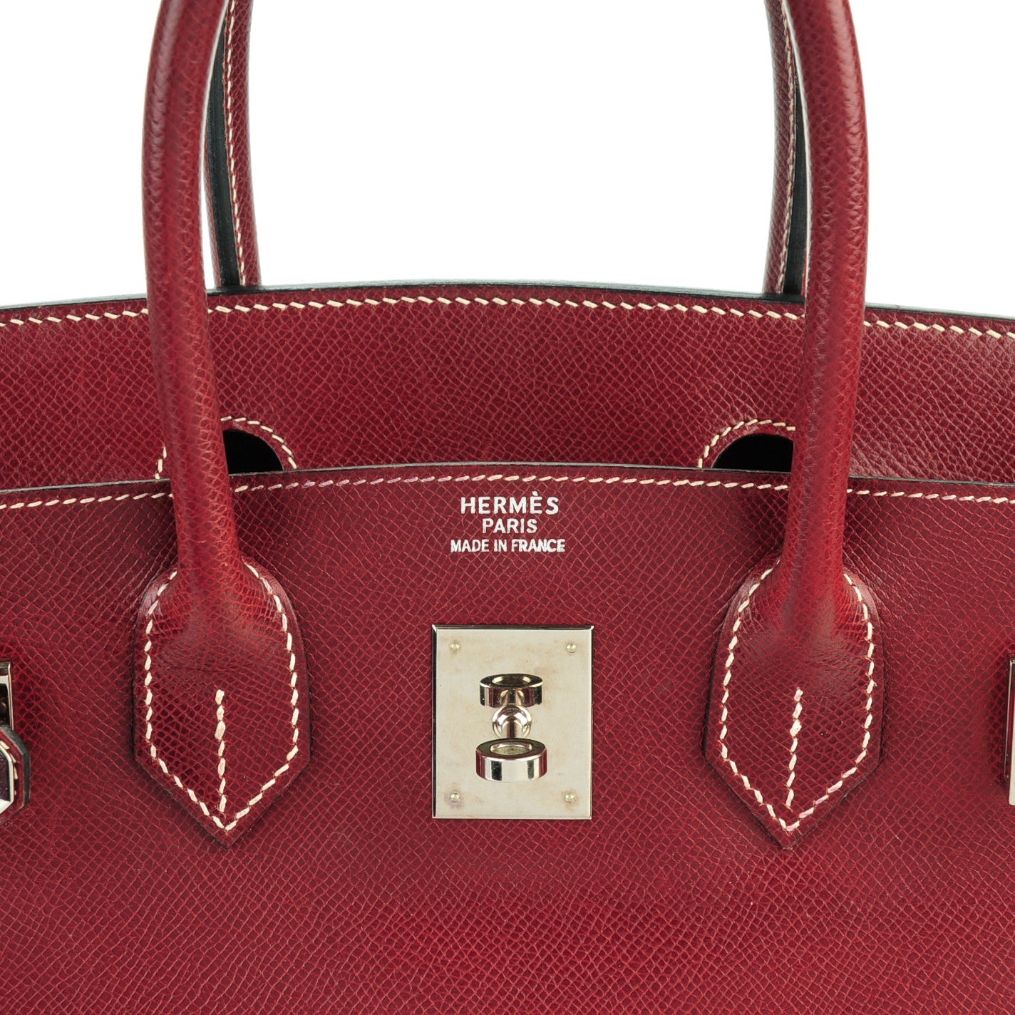 Hermes Veau Lisse Birkin 30 Rouge H 10 of 26