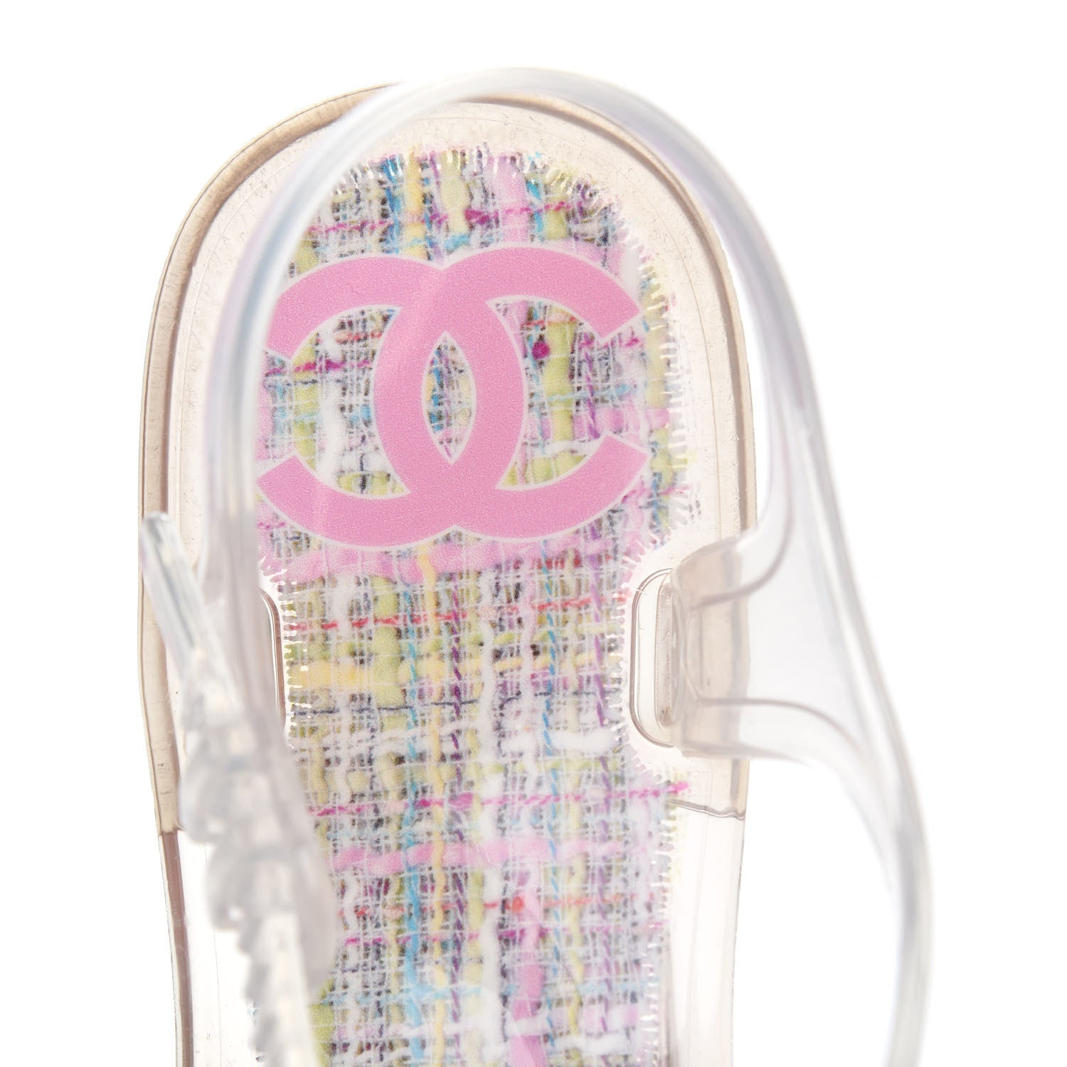 Chanel Jelly Camellia Thong Sandals 39 Light Pink Multicolor 7 of 8