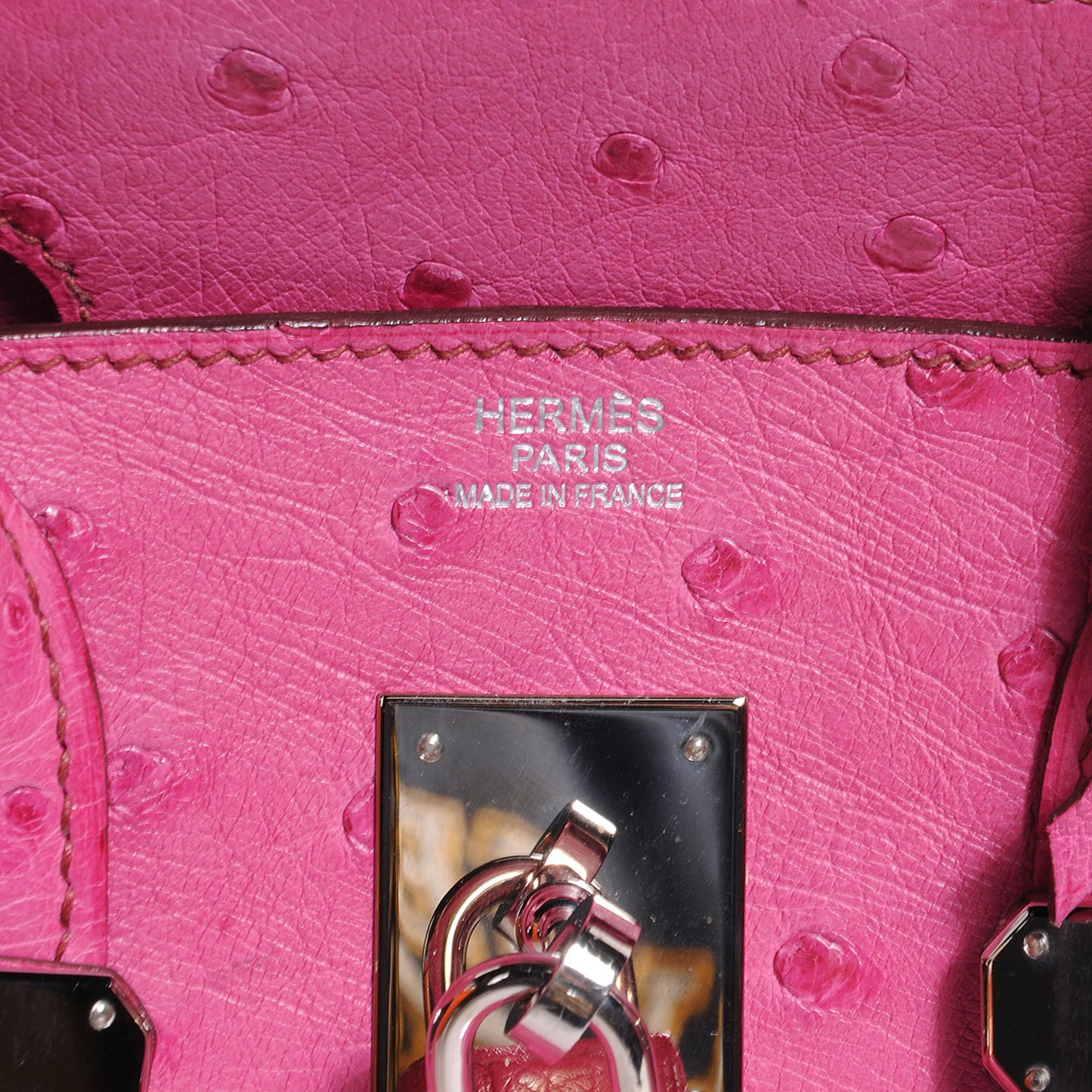 Ostrich Birkin 30 Fuchsia