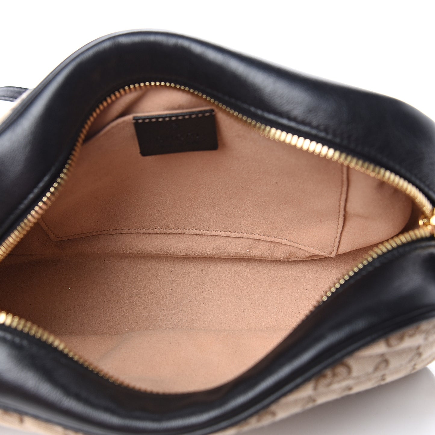 Monogram Matelasse Diagonal Small GG Marmont Chain Shoulder Bag Beige Black