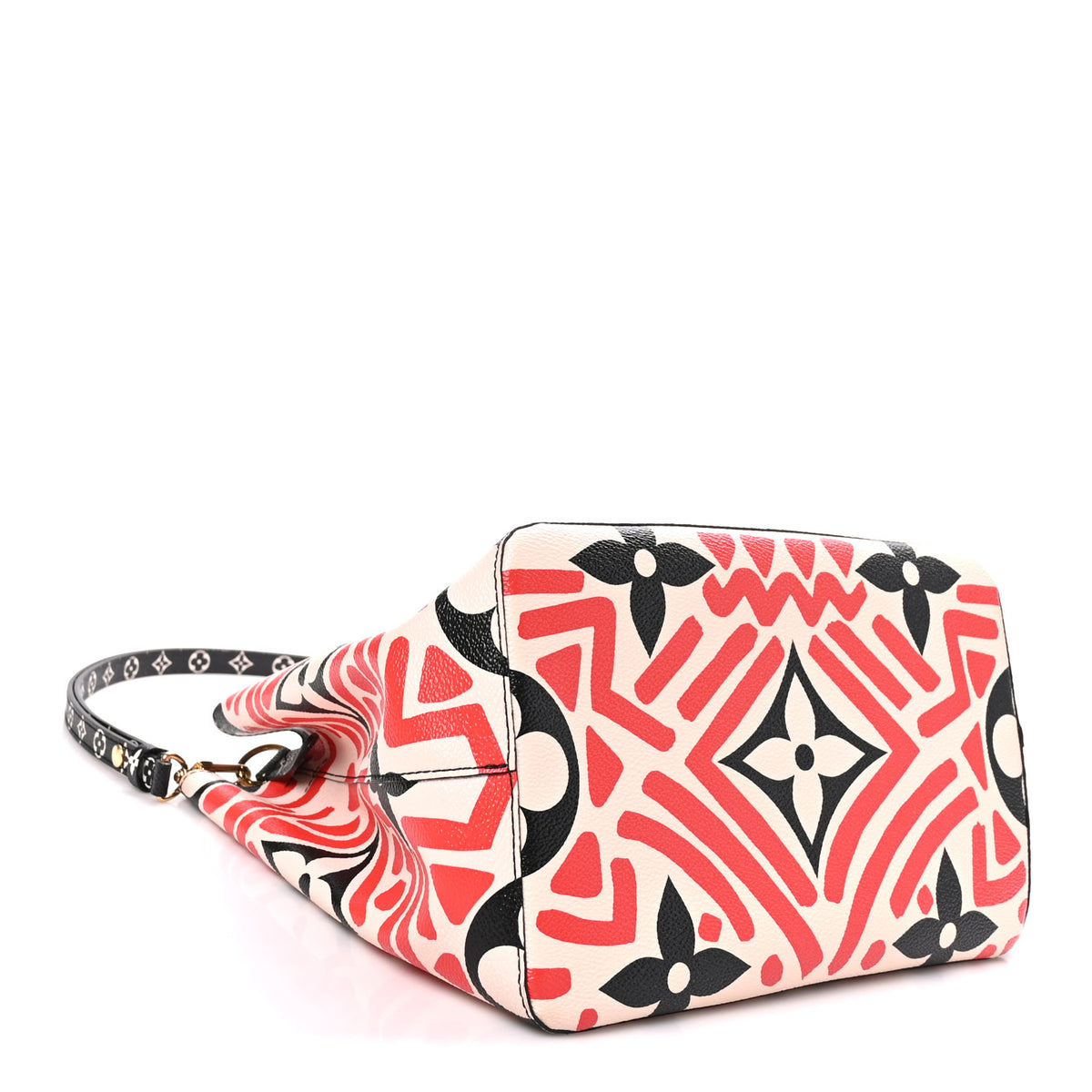 Monogram Giant Crafty NeoNoe MM Creme Rouge Black
