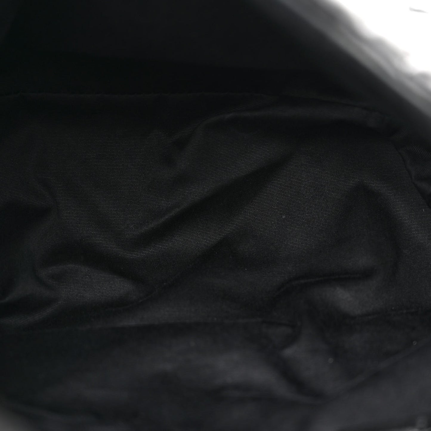 Lambskin Quilted Monogram Monochrome Medium Loulou Puffer Chain Satchel Black