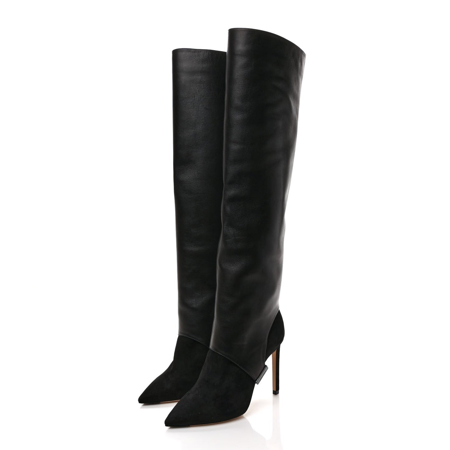 Suede Calfskin Hurley 100 Boots 36 Black