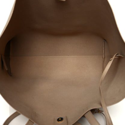 Saint Laurent Calfskin Large Shopping Tote Dark Beige 5 of 14