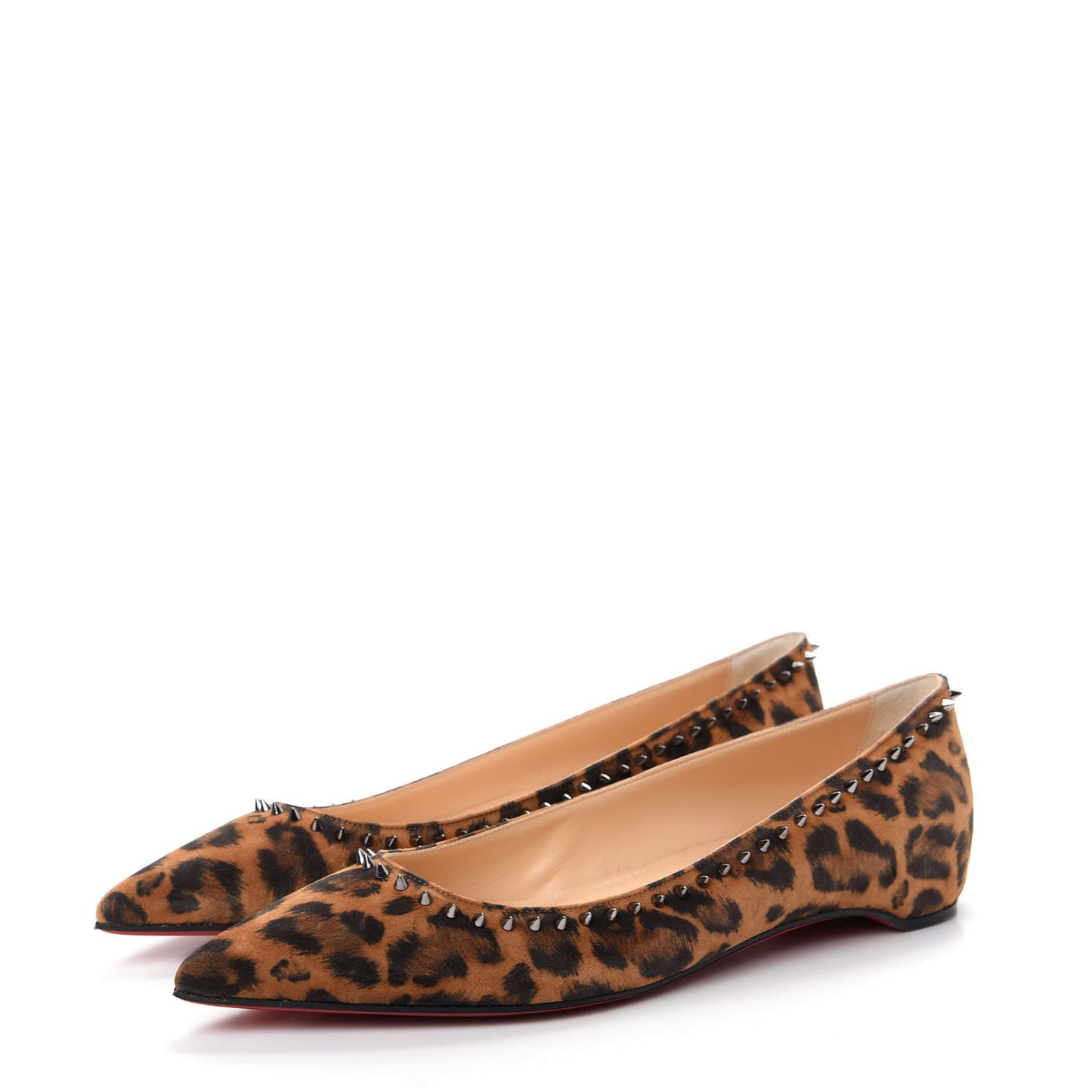 Veau Velours Anjalina Flats 39 Leo Gun Metal