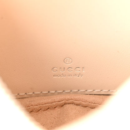 Gucci Calfskin Matelasse Chevron Mini GG Marmont Half Moon Hobo Mystic White 6 of 14
