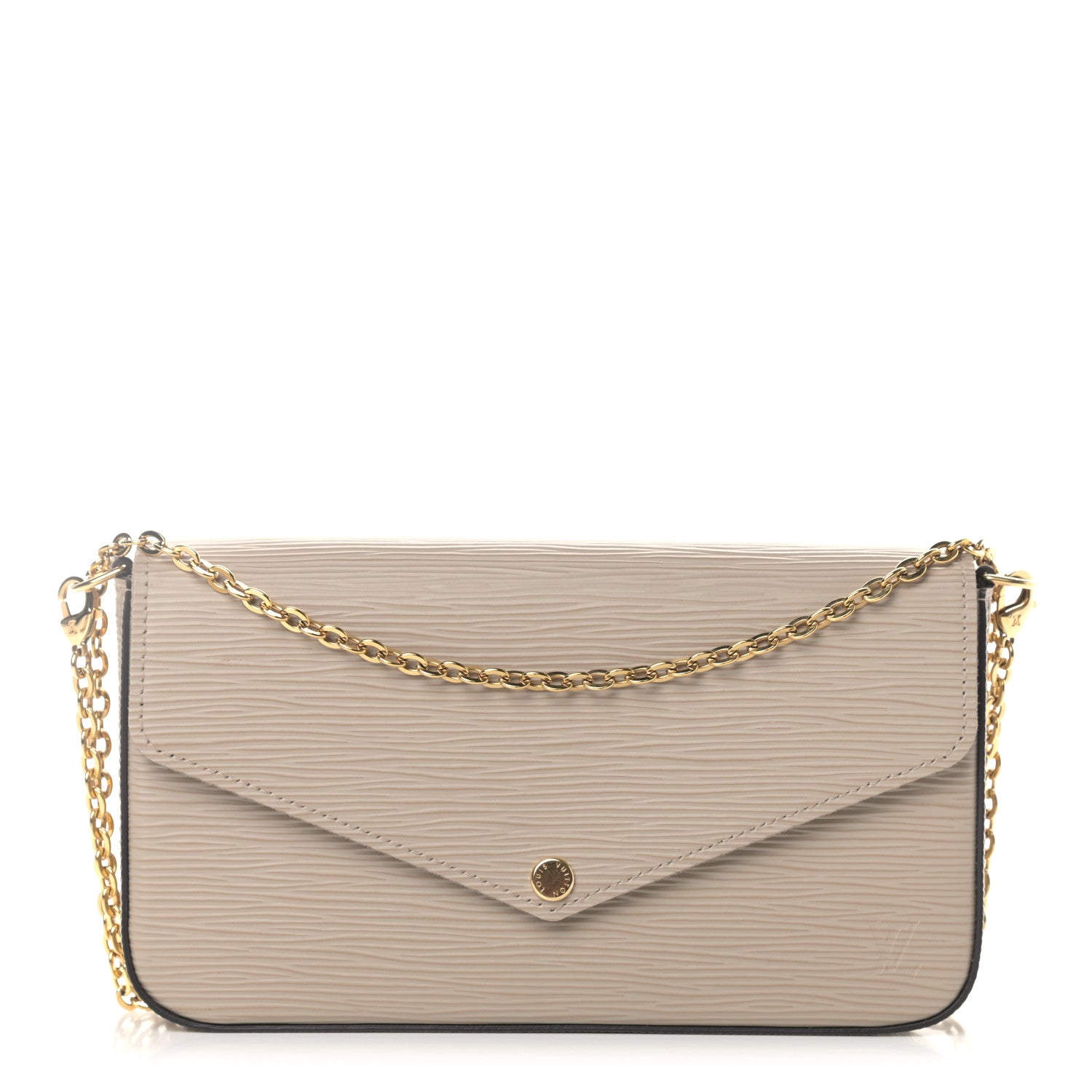 Louis Vuitton Epi Felicie Pochette Chain Wallet Galet 2 of 10
