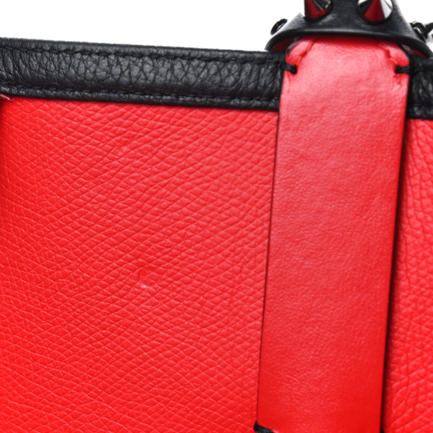 Calfskin Spikes East West Cabata Tote Black